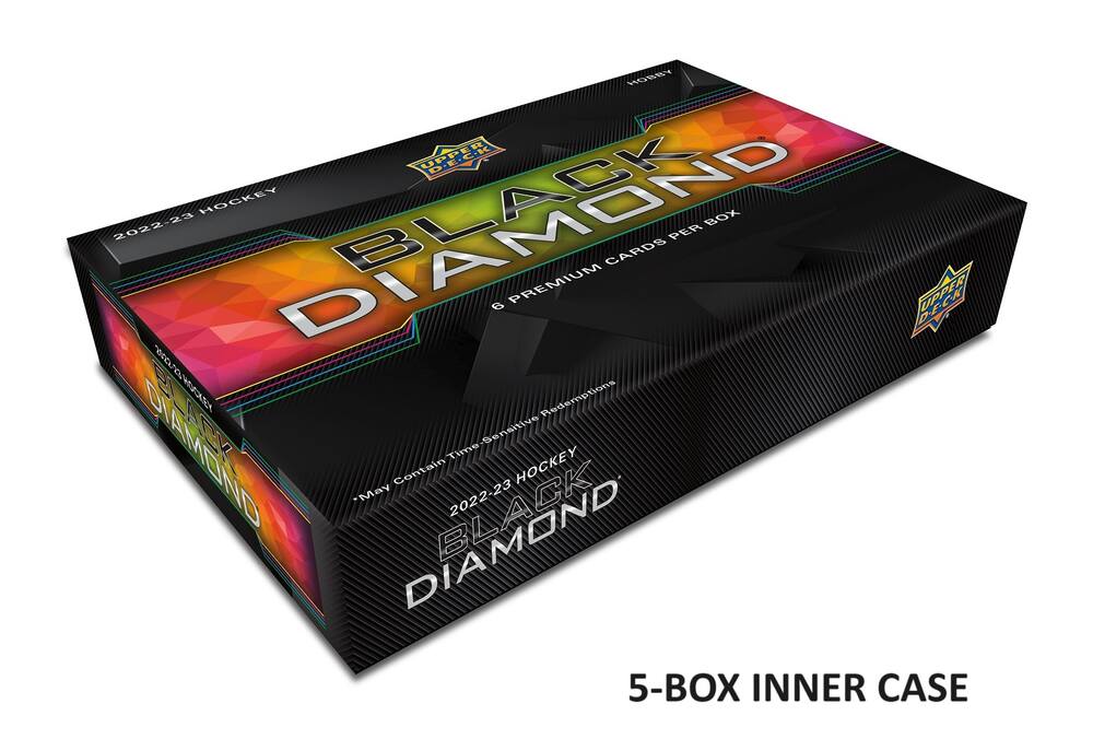 2022-23 Upper Deck Black Diamond Hockey Hobby 5-Box Inner CASE